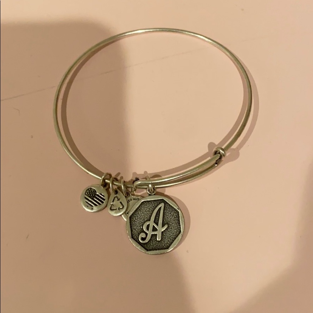 A letter alex and ani bracelet